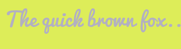 Image with Font Color B2B0C2 and Background Color DDED59